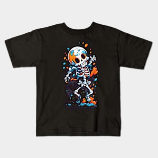 Happy Halloween Skeleton Kids T-Shirt